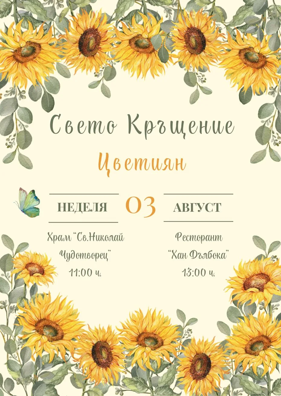 Видео покана за Свето Кръщение