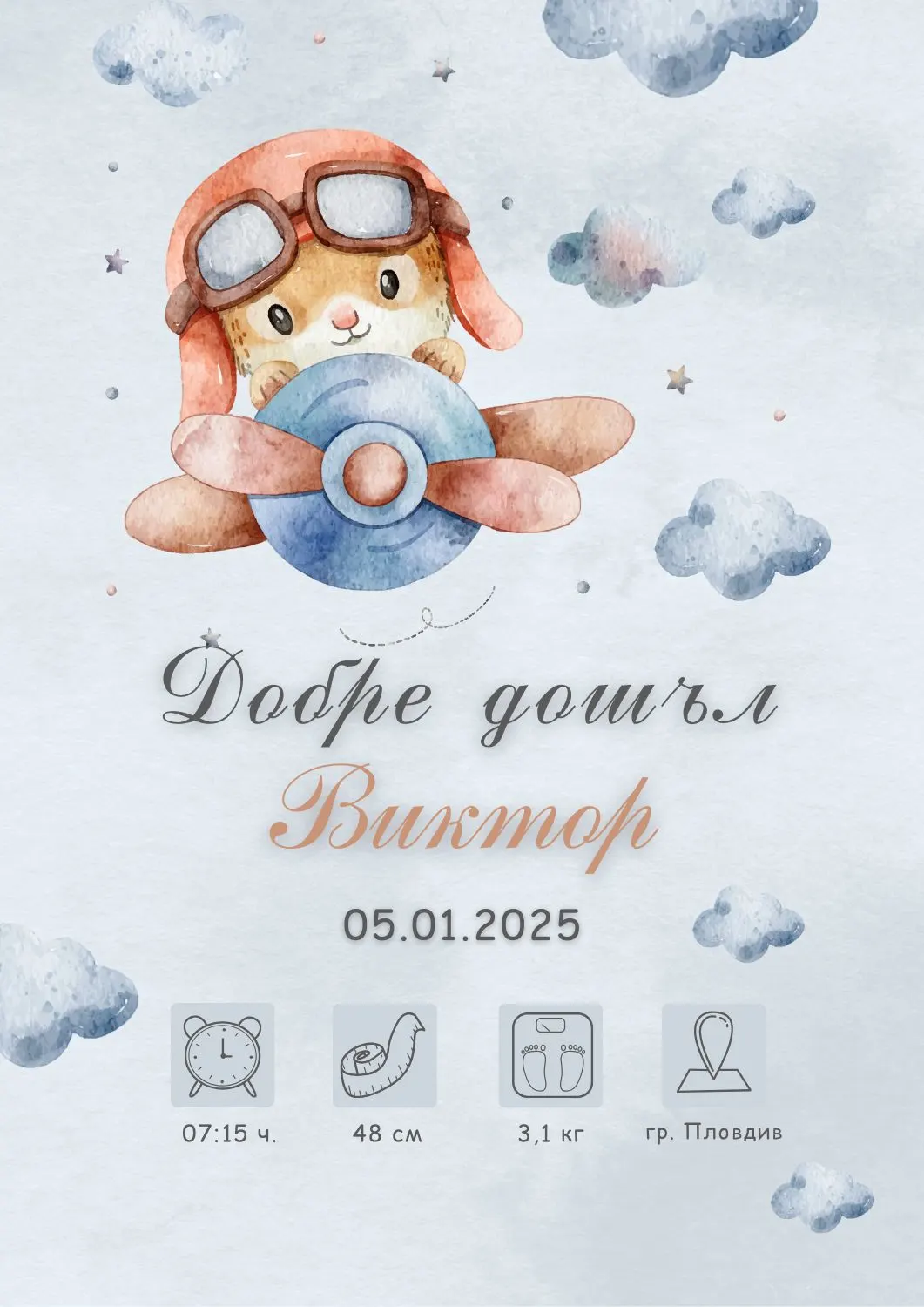 Видео визитка за бебе