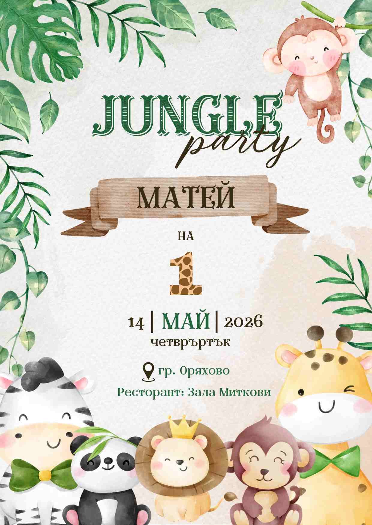 Видео покана за Рожден Ден